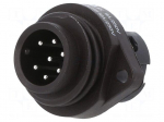 Connector: circular | 250V | 10A | PIN: 7 | socket | male | screw terminal