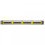 Patch panelis 1U-19" - RJ45x24porti MELNS Cat.6 UTP