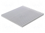 Heatsink: extruded | L: 150mm | W: 140mm | H: 10mm | aluminium | raw