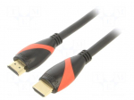 Cable | HDMI plug,both sides | PVC | HDMI 1.4 | 1.8m | black | Core: Cu