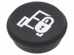 Button | round | &Oslash;21mm | black | 09