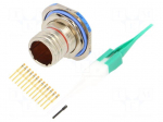 Connector: military | socket | male | PIN: 13 | straight | crimped | 5A
