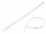 Cable tie | L: 200mm | W: 7.2mm | natural | polyamide | 100pcs | UL94V-2