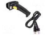 Barcode scanner | Interface: USB | black | 1D