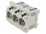 Fuse holder | D02 | for DIN rail mounting | 63A | 400V | Poles: 3
