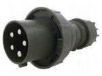 Connector: AC supply 3-phase | plug | male | 125A | 400VAC | IEC 60309