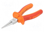 Pliers | insulated,round | carbon steel | 140mm | 476/1VDEBI