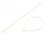 Cable tie | L: 368mm | W: 7.6mm | natural | polyamide | 540N | 100pcs.