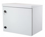IP65 6U 19" wall cabinet, steel door/ 450x520x40 mm/  grey, assembled
