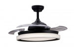 Philips Bliss DC Fan ceiling 28W+35W TW Black gaismeklis