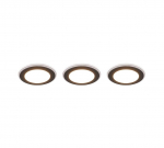 Trio Argus LED recessed spotlight matt black 3-pack RGB gaismeklis 653610332 4017807574517