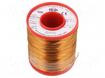 Coil wire | single coated enamelled | 0.8mm | 1kg | -65&divide;200&deg;C