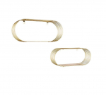 Mirrors&More Jessica wall plauktu komplekts set 2-pack zelta 2370179 4251820310114