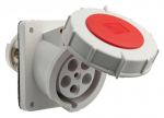 Power socket panel mounting 3P+N+E 63A IP67