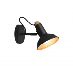 Trio-Lighting Roxie 1-pc E14 matt black/gold virziena gaismeklis