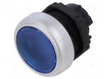 Switch: push-button | 22mm | Stabl.pos: 1 | blue | IP66,IP67,IP69K