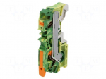 Splice terminal: rail | 2106 | 41A | 800V | push-in | yellow-green