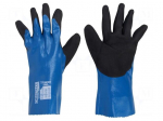 Protective gloves | Size: 11,XXL | blue | HPPE,nitryl,polyester