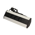 Elektrimaterjalid // Elektrimaterjalide v&auml;ljam&uuml;&uuml;k | Madalate hindade kampaaniad // Gniazdo meblowe z ładowarką USB i przewodem 1,8m, 3x2P+Z, 2xUSB