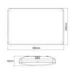 Maclean LED lamp, house number, with twilight sensor, white, 12W, IP65, neutral (4000K), 950lm, MCE292 W