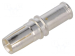 Connector: circular | socket | crimped | silver plated,gold-plated