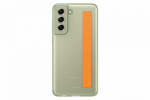 Back panel cover Samsung  Galaxy S21 FE Clear Strap Cover Case Olive Green