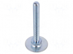 Foot | Base dia: 80mm | M10 | steel | Plunger length: 100mm