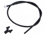 Fiber for LED | &Oslash;4.2mm | L: 304.8mm | round | Front: convex | SMFLP