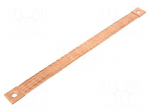 Braids | earthing tape | W: 30mm | 50mm2 | &Oslash;1: 11mm | &Oslash;2: 11mm | 250A | ST