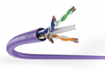 DIGITUS Cat.6 Installation Cable, U/UTP, B2ca, AWG 23/1, LSOH, 100m, Purple,