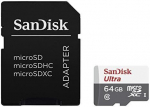 Memory cards SANDISK BY WESTERN DIGITAL  MEMORY MICRO SDXC 64GB UHS-I/SDSQUNR-064G-GN3MA SANDISK