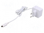 Accessories: power supply | white | 1.5m | 100&divide;240VAC | 2.5A | 5.1VDC