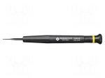 Screwdriver: precision | slot | 0.8x0.19mm | Blade length: 17mm