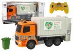 Remote Controlled Garbage Truck Mercedes-Benz Antos Orange Bin 12898