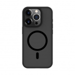 Back panel cover Connect Apple iPhone 15 Pro Max Hybrid Case With Magnetic PC+TPU Black