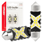Autolambid, Mootorratta ja traktori valgustid // Autolambid, Mootorratta ja traktori valgustid // Żar&oacute;wki led canbus festoon c5w 12smd 2016 36mm white 12v 24v amio-04236