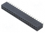 Connector: pin strips | socket | female | PIN: 40 | straight | THT | 2x20