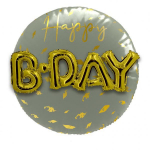 Folat Foil Balloon "3D Golden Dawn" 56cm