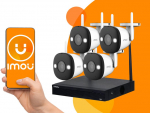 Imou 4 kameran 2Mpx Wi-Fi valvontapaketti | 4-kanavainen tallennin, jossa 1TB HDD-tallennustila