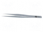 Tweezers | 127mm | for precision works | Blade tip shape: sharp