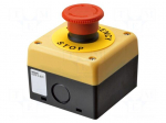 Switch: emergency stop | 22mm | Stabl.pos: 2 | NC x2 | red | none | IP65