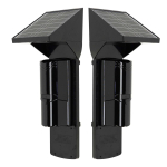 PNI BP100S IR perimeter barrier up to 100m, 2 beams, solar powered, 4000 mAh, wireless connection, black
