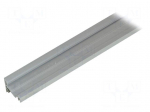 Profiles for LED modules | angular | white | L: 2m | aluminium | 30/60&deg;
