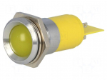 Indicator: LED | recessed | 24&divide;28VDC | 24&divide;28VAC | Cutout: &Oslash;22.2mm | IP67