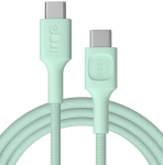 Cable Green Cell PowerStream USB Type-C Male - USB Type-C Male 100W Mint Green 0.3m