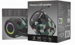 Speaker Gembird Bluetooth LED Speaker SPK-BT-LED-05-CM Camo