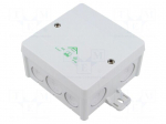 Enclosure: junction box | X: 102mm | Y: 102mm | Z: 57mm | IP66 | grey | ABOX