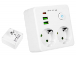Elektrimaterjalid // Elektrimaterjalide v&auml;ljam&uuml;&uuml;k | Madalate hindade kampaaniad // 98-611# Rozgałęźnik r-20 pr 2-gniazda + 2usb + usb-c białe