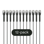 Broadbe &otilde;huke Patch kaabel 5G must 2m 12-pakk BTP-I32C6-BK-2M-12