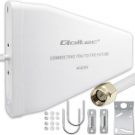 Qoltec 4G 5G LTE antenna | 9dBi | directional | external | N female | waterproof | 3m